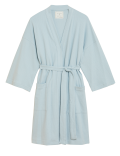 Pure Cotton Waffle Shawl Neck Gown