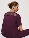 Viscose Lace Pyjama Set