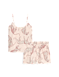 Pure Cotton Animal Print Cami Shortie Set