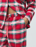 Pure Cotton Family Christmas Checked Pyjama Set