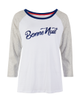 ‘Bonne Nuit’ Slogan Short Sleeve Pyjama Top