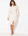 Supersoft Textured Kimono Dressing Gown
