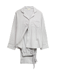 Pure Cotton Gingham Revere Pyjama Set