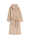 Fleece Hooded Dressing Gown