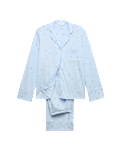 Cotton Modal Printed Revere Pyjama Set