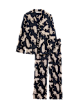 Cotton Modal Printed Revere Pyjama Set
