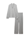 Cotton Modal Printed Revere Pyjama Set