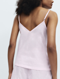 Woven Striped Cami Shortie Pyjama Set