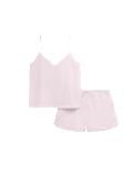Woven Striped Cami Shortie Pyjama Set