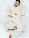 Muslin Striped Revere Pyjama Set