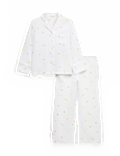 Muslin Printed Revere Pyjama Set