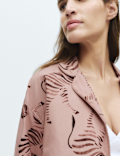 Pure Cotton Poplin Zebra Revere Pyjama Set
