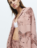 Pure Cotton Poplin Zebra Revere Pyjama Set
