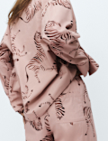 Pure Cotton Poplin Zebra Revere Pyjama Set