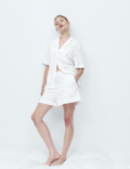 Cotton Modal Ditsy Revere Shortie Set
