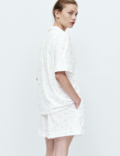 Cotton Modal Ditsy Revere Shortie Set
