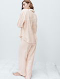 Brushed Cotton Blend Checked Pyjama Set