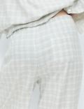 Brushed Cotton Blend Checked Pyjama Set