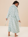 Fleece Star Long Dressing Gown