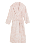 Fleece Leopard Print Long Dressing Gown