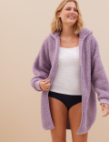 Teddy Borg Hooded Cardigan