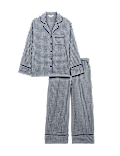 Pure Cotton Gingham Revere Pyjama Set