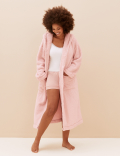 Fleece Hooded Dressing Gown