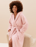 Fleece Hooded Dressing Gown
