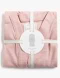 Pure Cotton Waffle Tie Dressing Gown