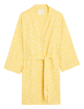 Pure Cotton Waffle Dressing Gown