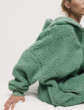 Teddy Fleece Hooded Lounge Cardigan