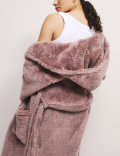 Fleece Hooded Dressing Gown