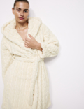Jacquard Short Dressing Gown