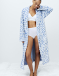 Animal Print Shimmer Dressing Gown