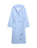 Quilted Hooded Long Dressing Gown
