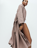 Pure Cotton Waffle Towelling Dressing Gown