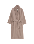 Pure Cotton Waffle Towelling Dressing Gown