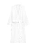 Pure Cotton Muslin Floral Dressing Gown
