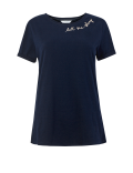 Pure Cotton Let Me Sleep Slogan Pyjama Top
