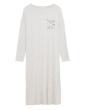 Viscose Mix Plain Round Neck Dress