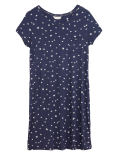 Star Print Short Nightdress