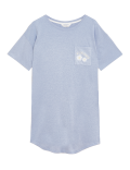 IBO Cotton Daisy Pocket Short Nightdress