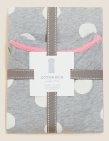 Cotton Rich Spot Print Short Nightdress