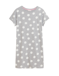 Cotton Rich Spot Print Short Nightdress