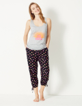 Sleeveless Vest Pyjama Top