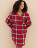 Women's Checked Family Christmas Nightshirt