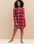 Women's Checked Family Christmas Nightshirt