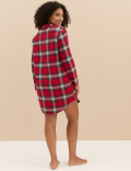Women's Checked Family Christmas Nightshirt