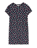Pure Cotton Spot Print Short Nightdress