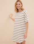 2pk Cotton Rich Printed Short Nightdresses